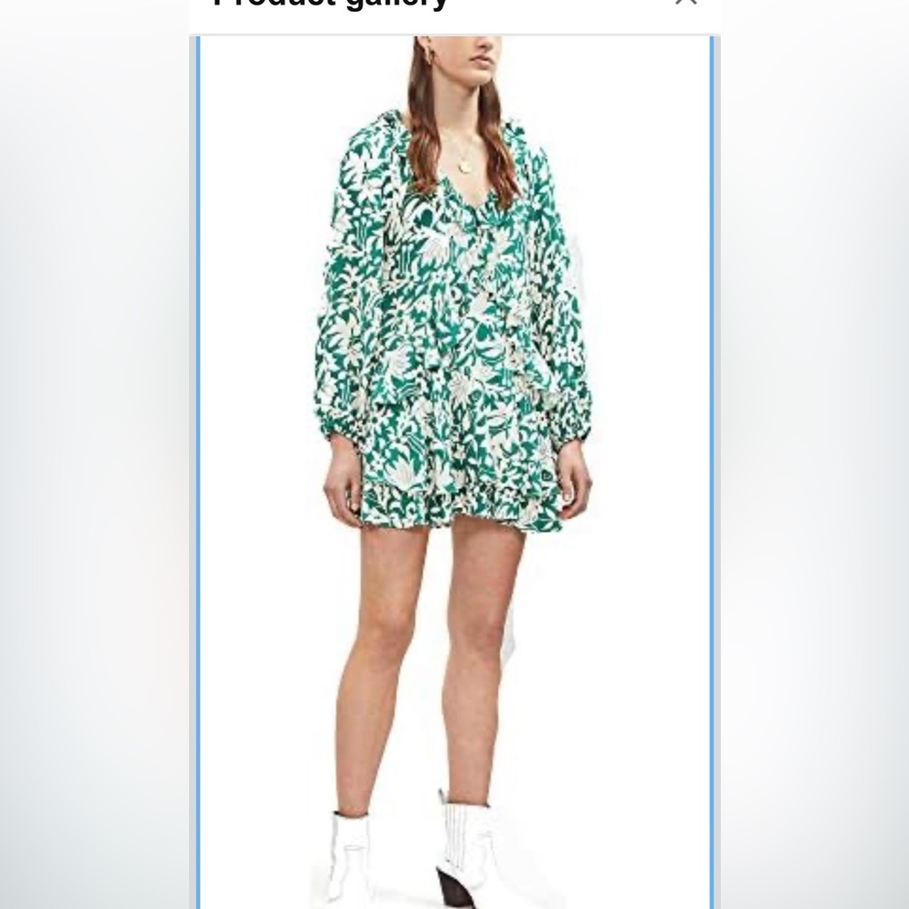 Free People Rebecca ruffle mini dress